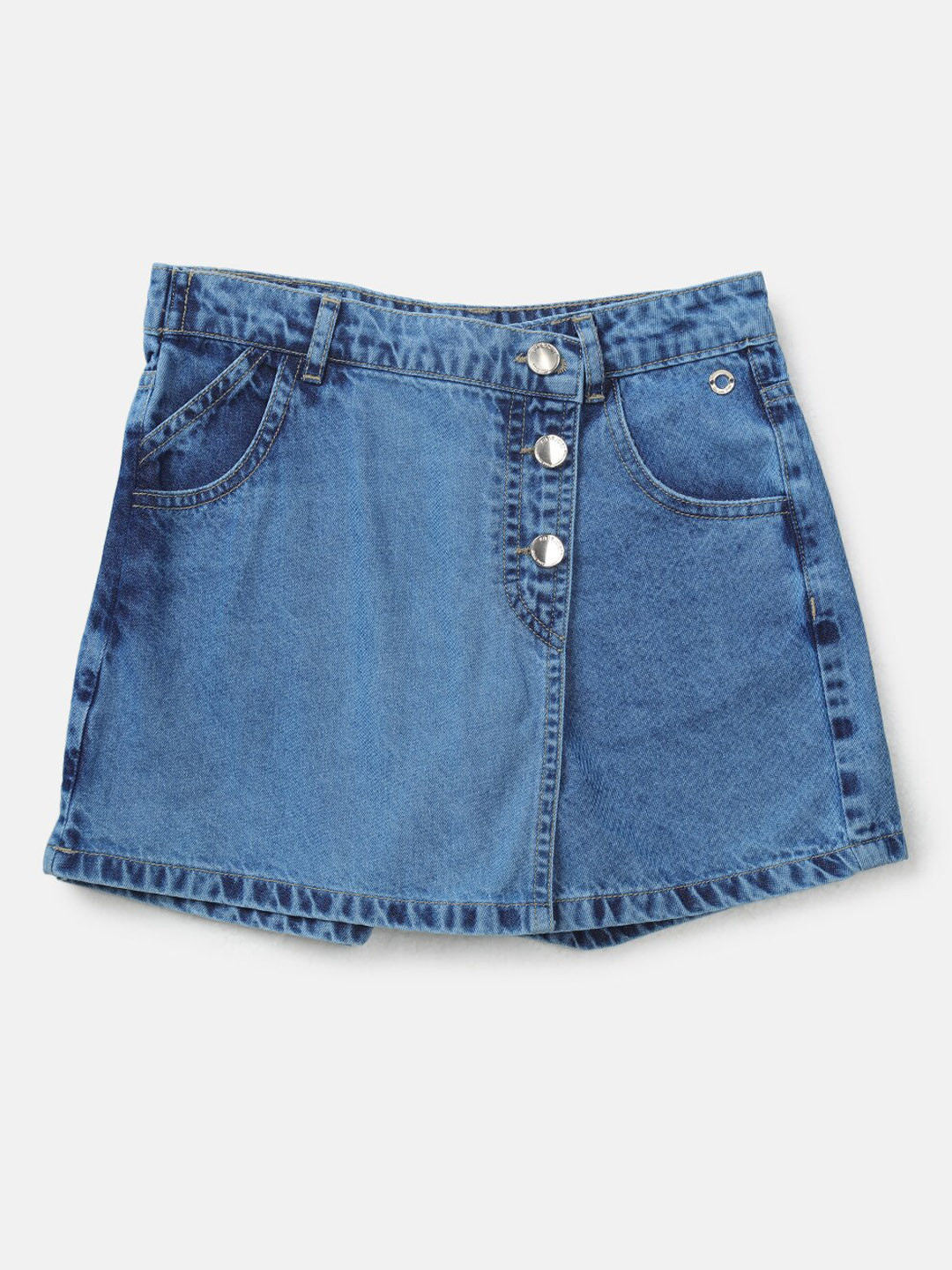 

Gini and Jony Girls Denim Mini Skirt, Blue
