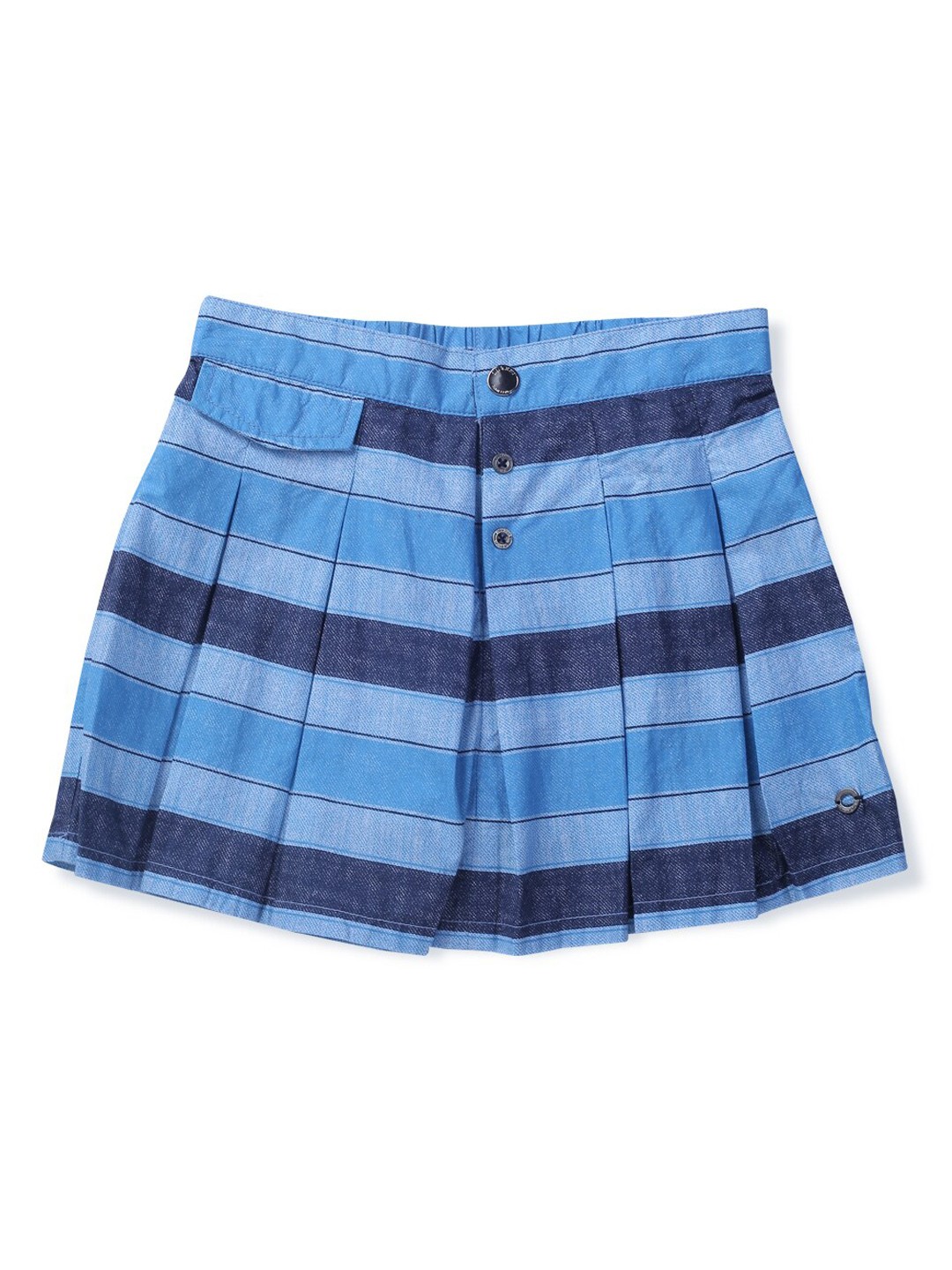 

Gini and Jony Infant Girls Pure Cotton Flared A-Line Mini Skort, Blue