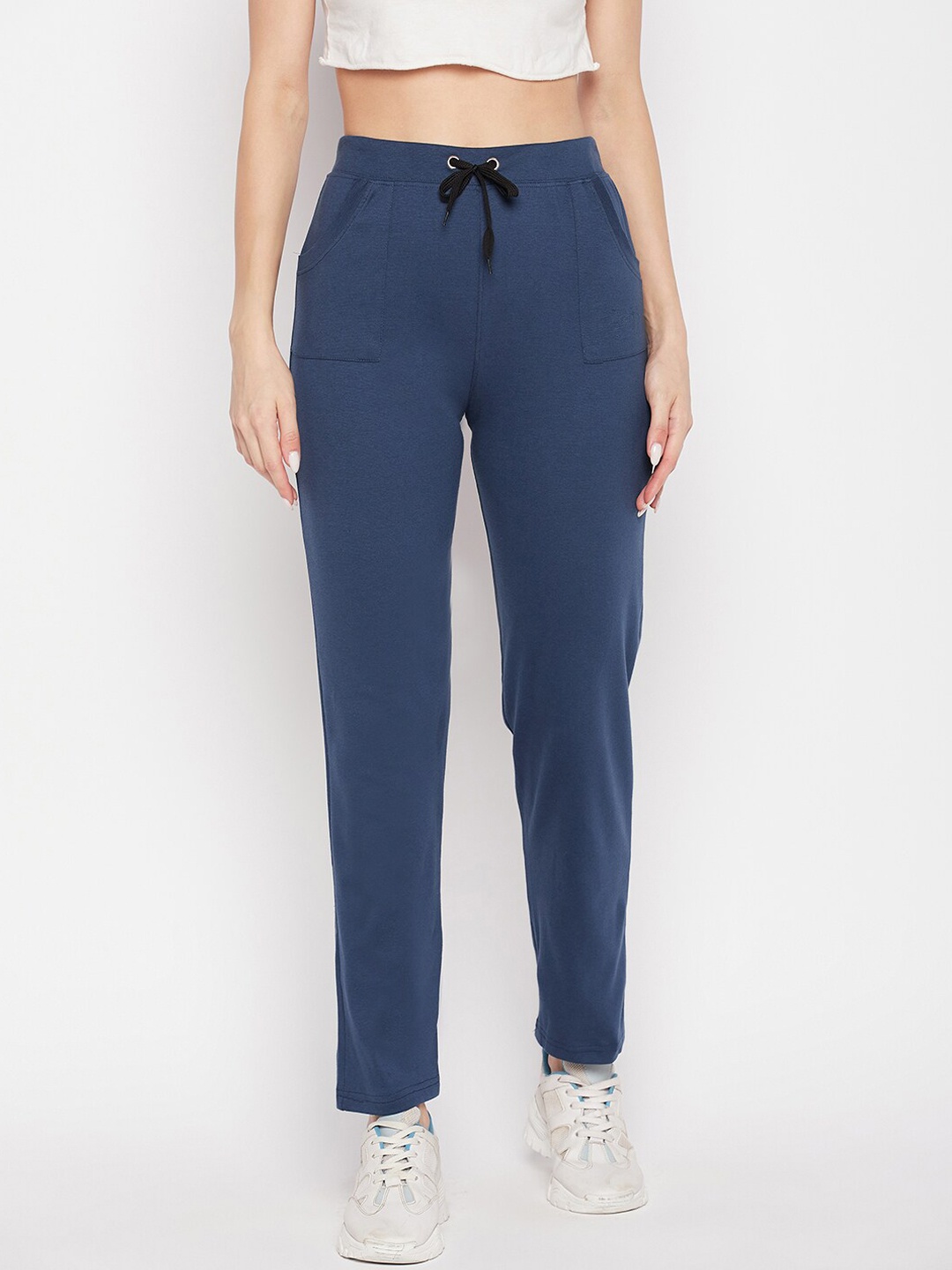 

Clora Creation Women Cotton Sports Track Pants, Blue