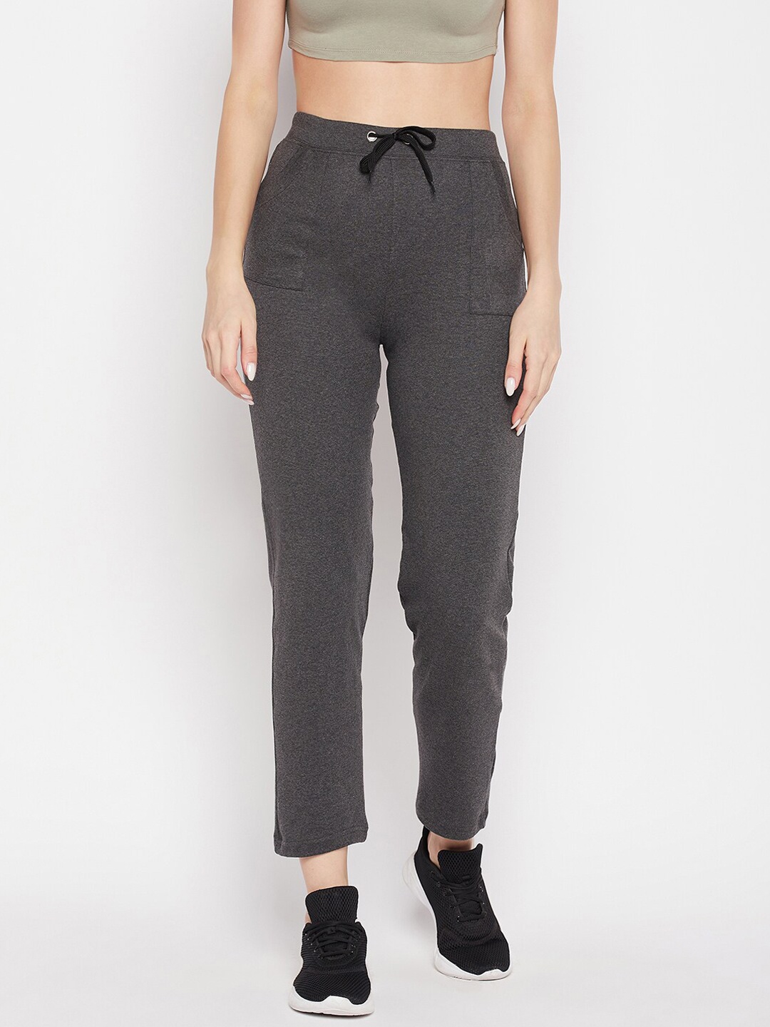 

Clora Creation Women Cotton Sports Track Pants, Grey