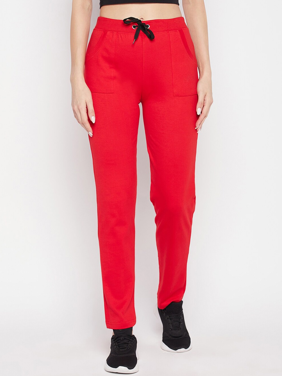 

Clora Creation Women Cotton Sports Track Pants, Red