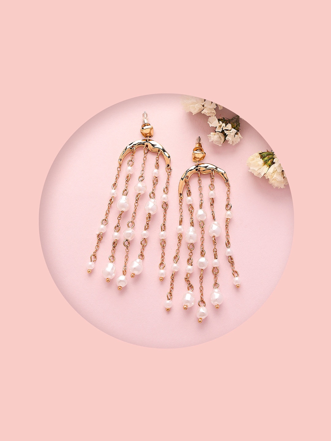

Lilly & sparkle Gold-Plated Contemporary Drop Earrings