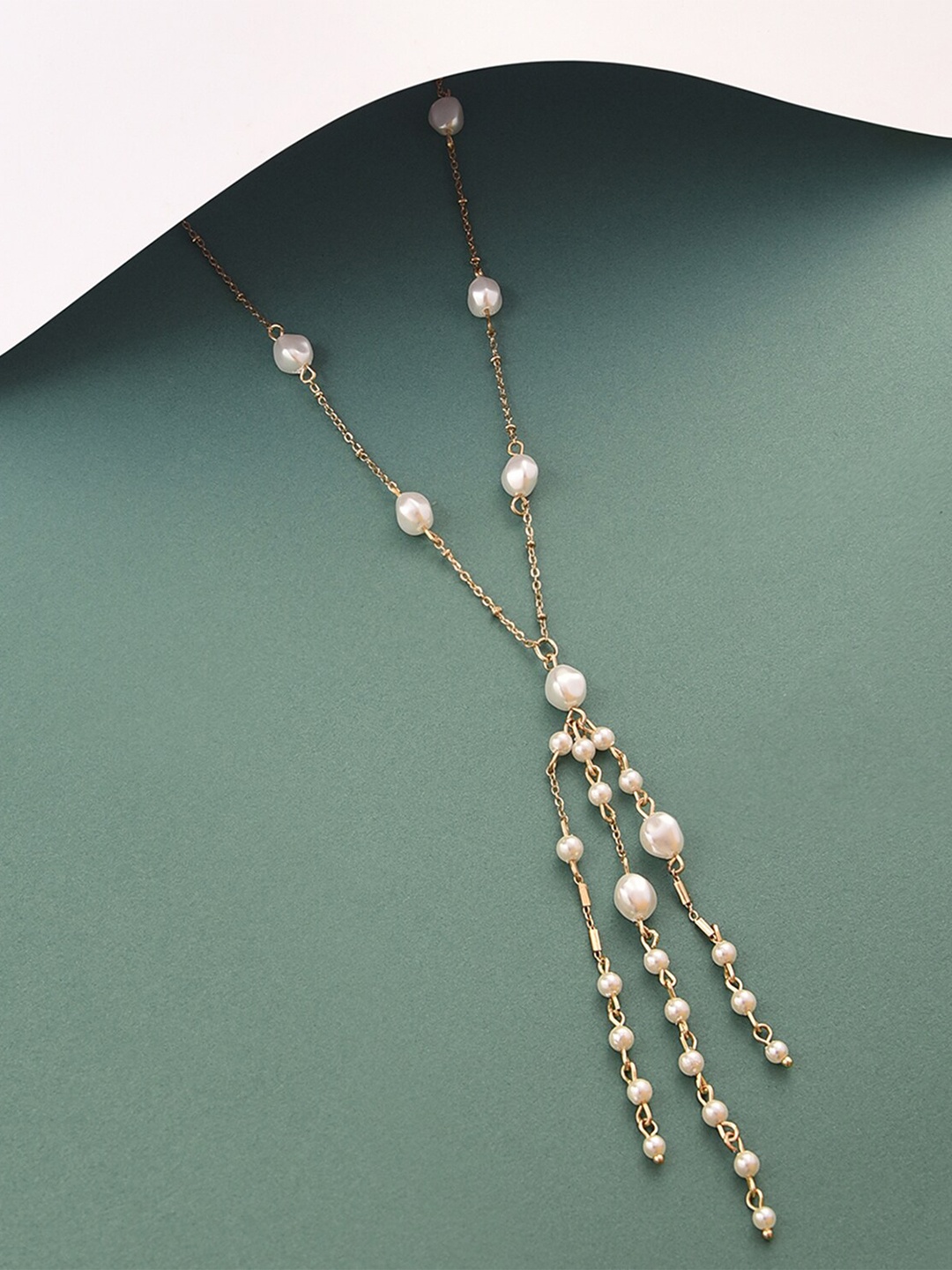 

Lilly & sparkle Gold-Plated Beaded Necklace
