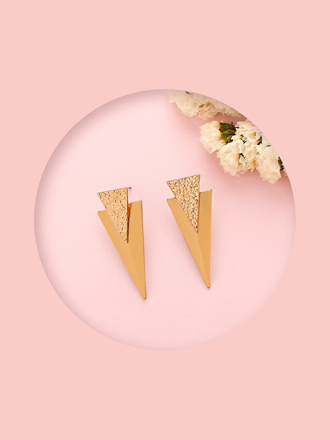 

Lilly & sparkle Gold-Plated Contemporary Drop Earrings