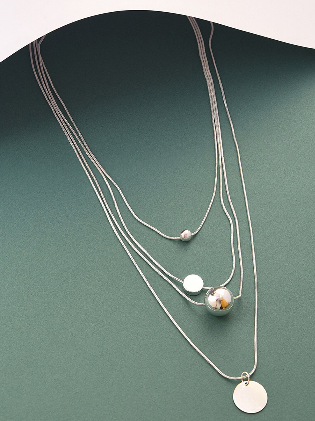

Lilly & sparkle Silver-Plated Layered Necklace
