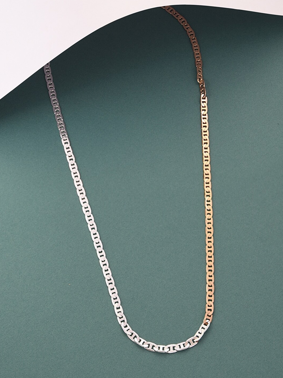 

Lilly & sparkle Silver And Gold Plated Necklace