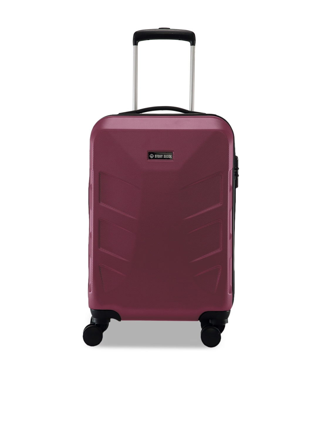 

Stony Brook by Nasher Miles Textured Hard-Sided Cabin Trolley Suitcase, Red