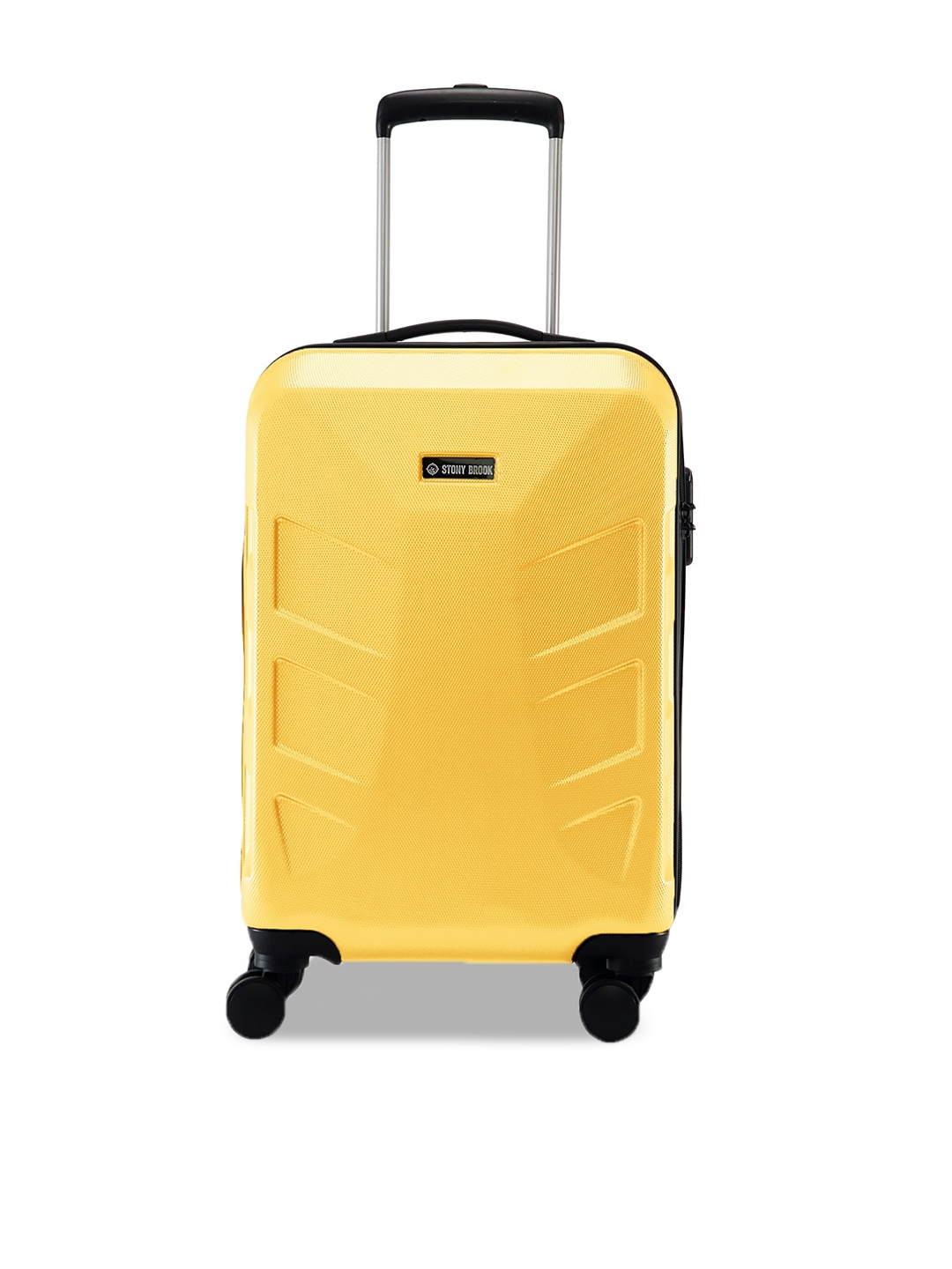 

Stony Brook by Nasher Miles Textured Hard-Sided Cabin Trolley Suitcase, Yellow