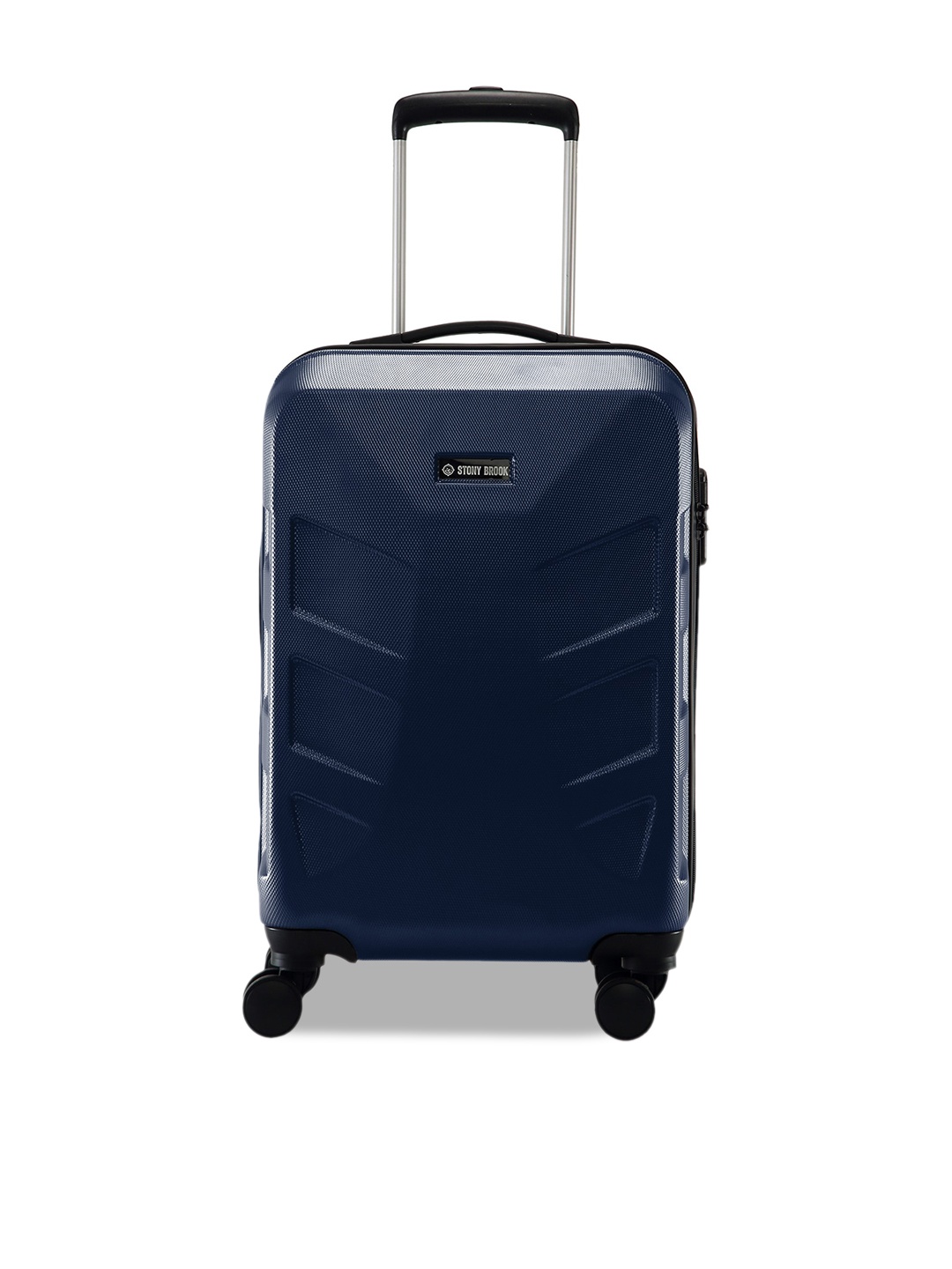 

Stony Brook by Nasher Miles Textured Hard-Sided Cabin Trolley Suitcase, Navy blue