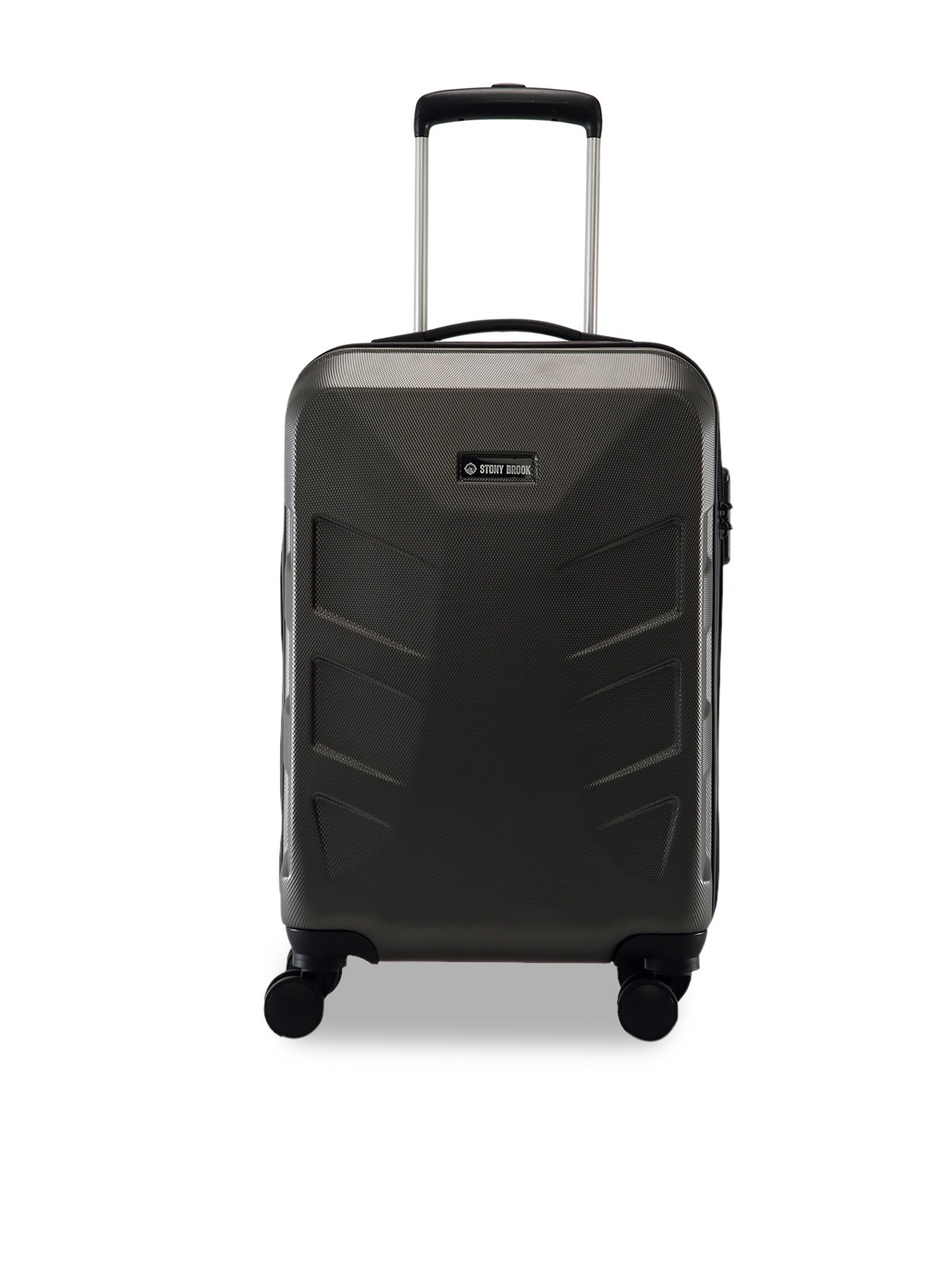 

Stony Brook by Nasher Miles Textured Hard-Sided Cabin Trolley Suitcase, Grey