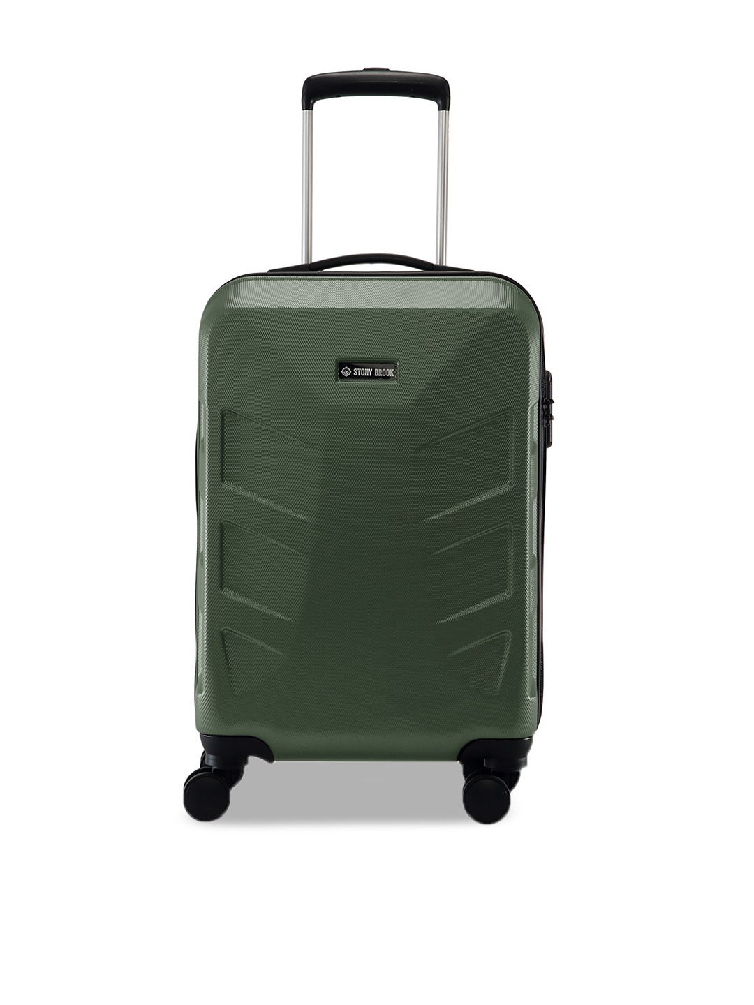 

Stony Brook by Nasher Miles Textured Hard-Sided Cabin Trolley Suitcase, Olive