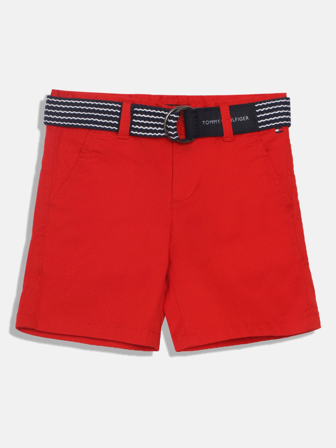 

Tommy Hilfiger Boys Mid-Rise Cotton Shorts, Red