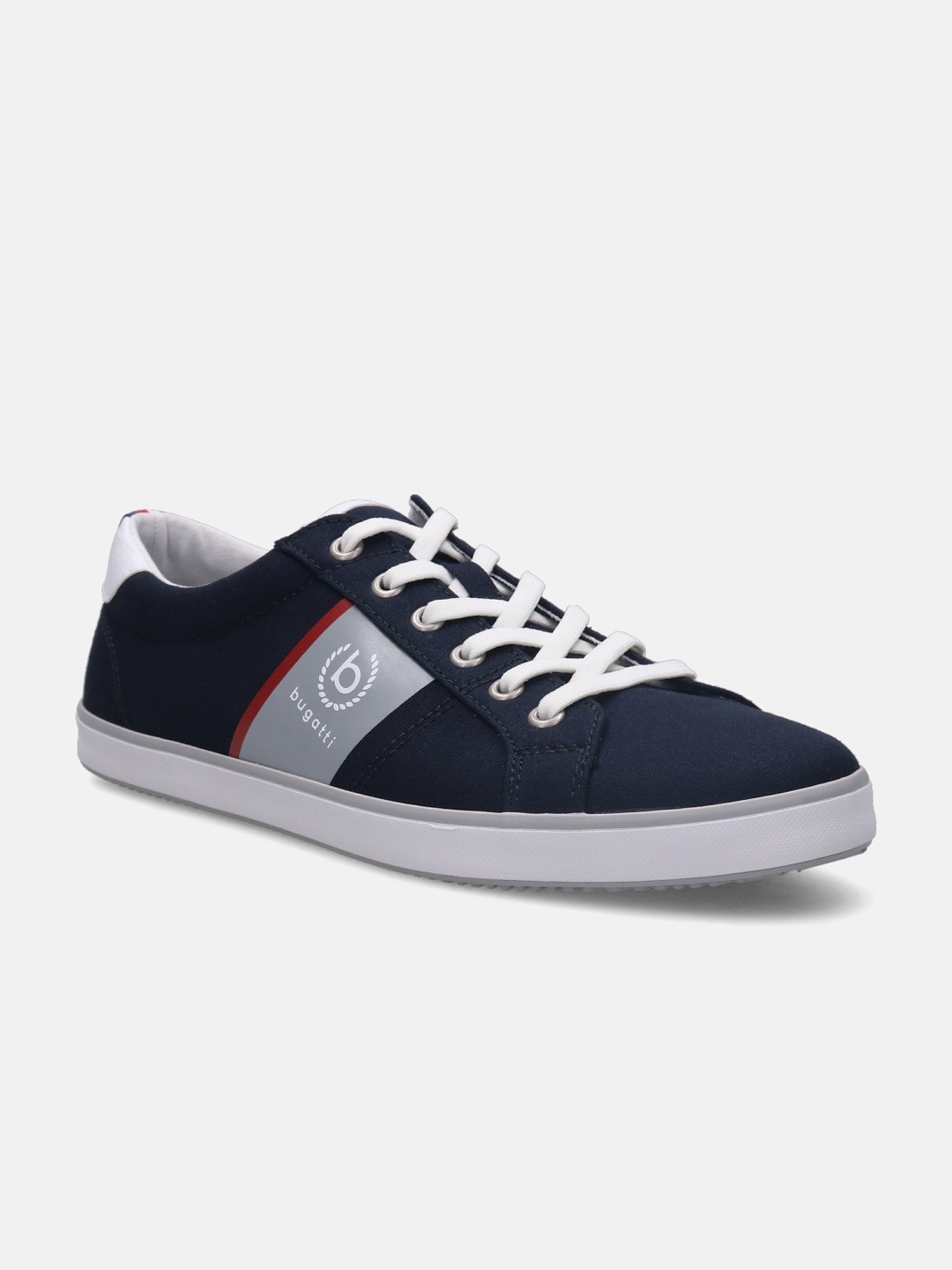 

Bugatti Albert Dark Blue Canvas Sneakers, Navy blue