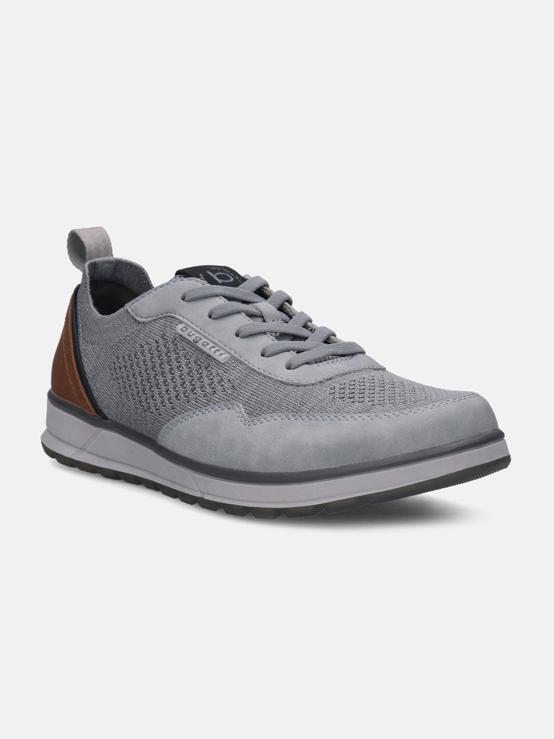 

Bugatti Men Artic Woven Design Comfort Insole Basics Sneakers, Grey