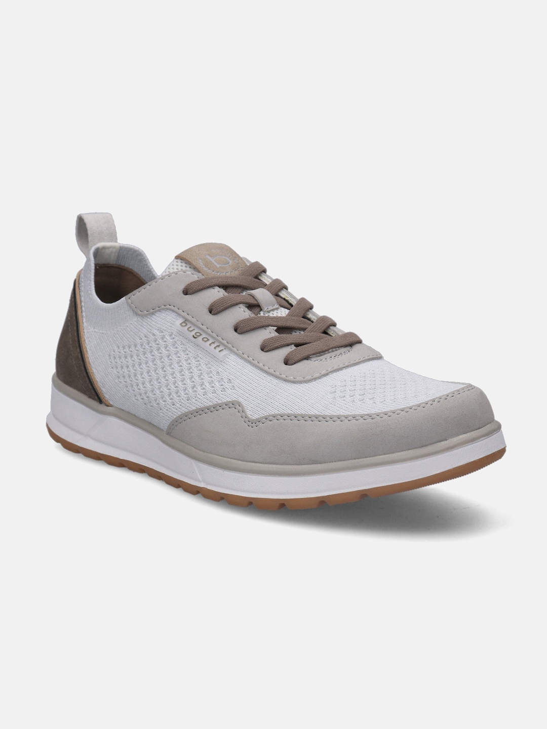 

Bugatti Men Artic Woven Design Comfort Insole Textile Basics Sneakers, Grey
