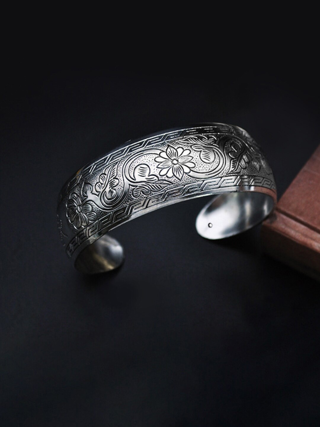 

Peora Women Silver-Plated Cuff Bracelet