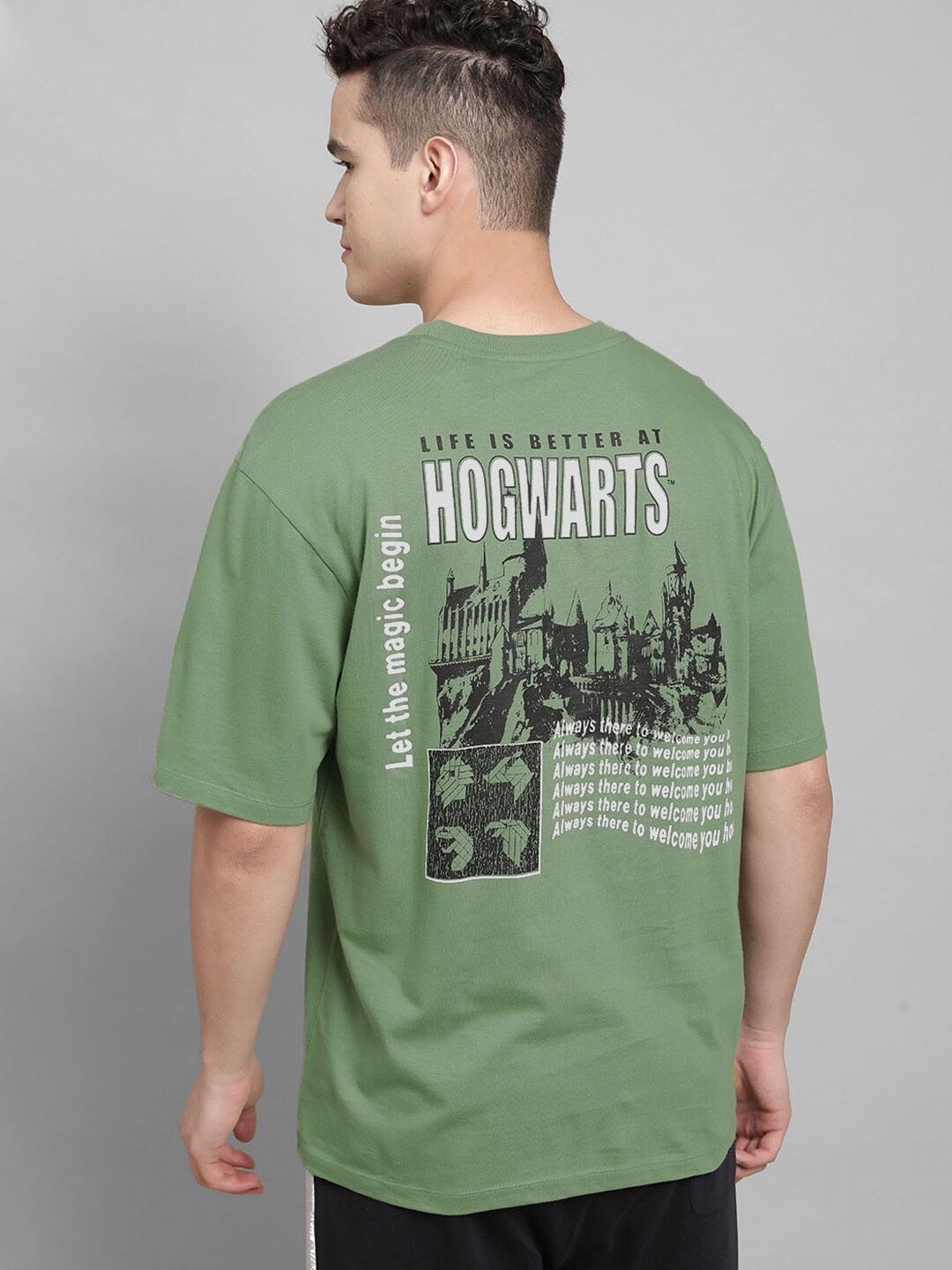 

Free Authority Harry Potter Printed Pure Cotton T-Shirt, Green