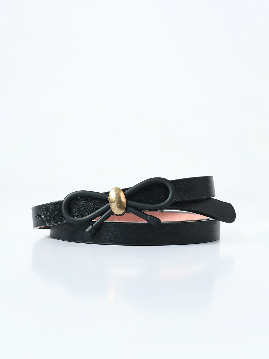 

DressBerry Women Solid Slim Belt, Black