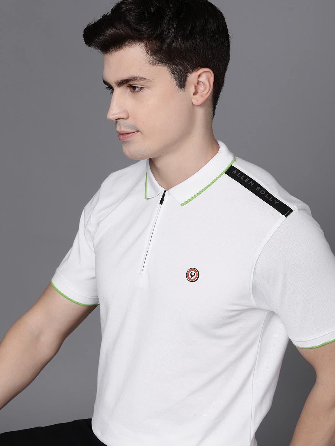 

Allen Solly Tribe Men Polo Collar Applique T-shirt, White