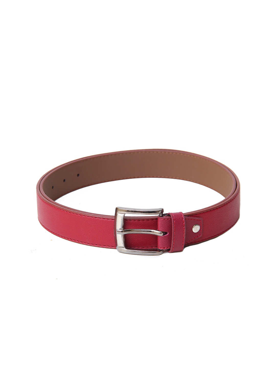 

Calvadoss Men Textured Casual Belt, Maroon
