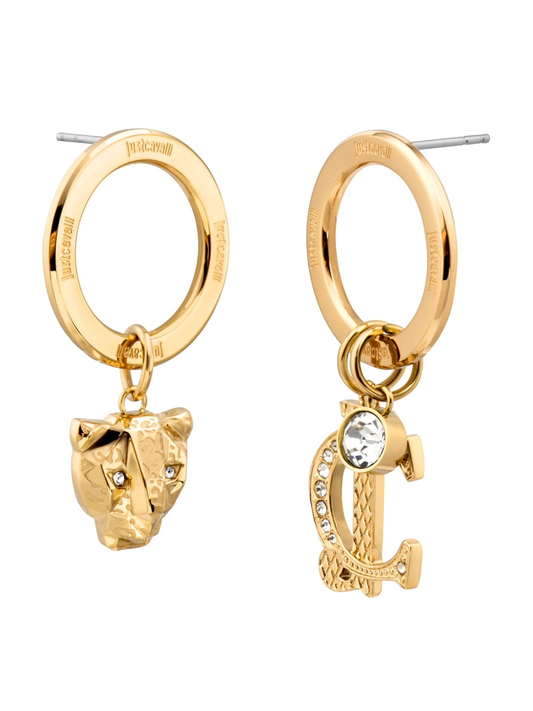 

Just Cavalli Gold-Plated Contemporary Drop Earrings