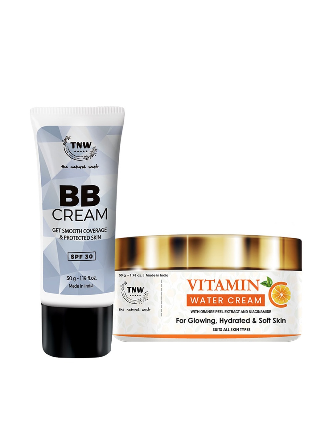 

TNW the natural wash Set Of BB Cream & Vitamin C Water Cream - 30ML+50gm, Beige