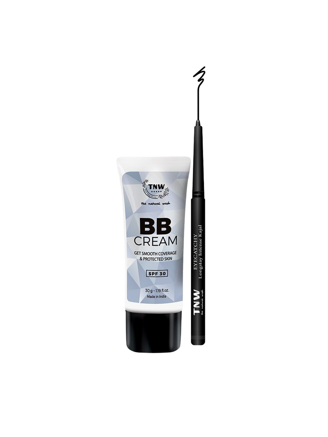 

TNW the natural wash Set Of BB Cream - Medium Shade & Kajal, Beige