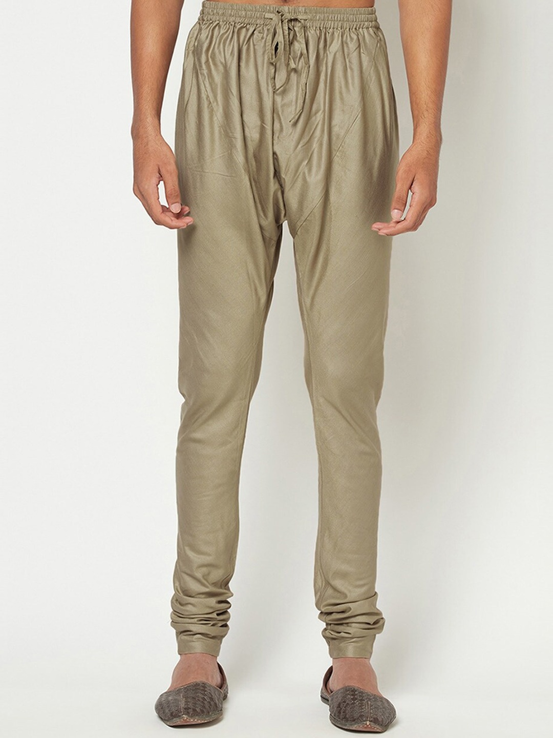 

Fabindia Men Mid-Rise Straight-Fit Churidar, Beige