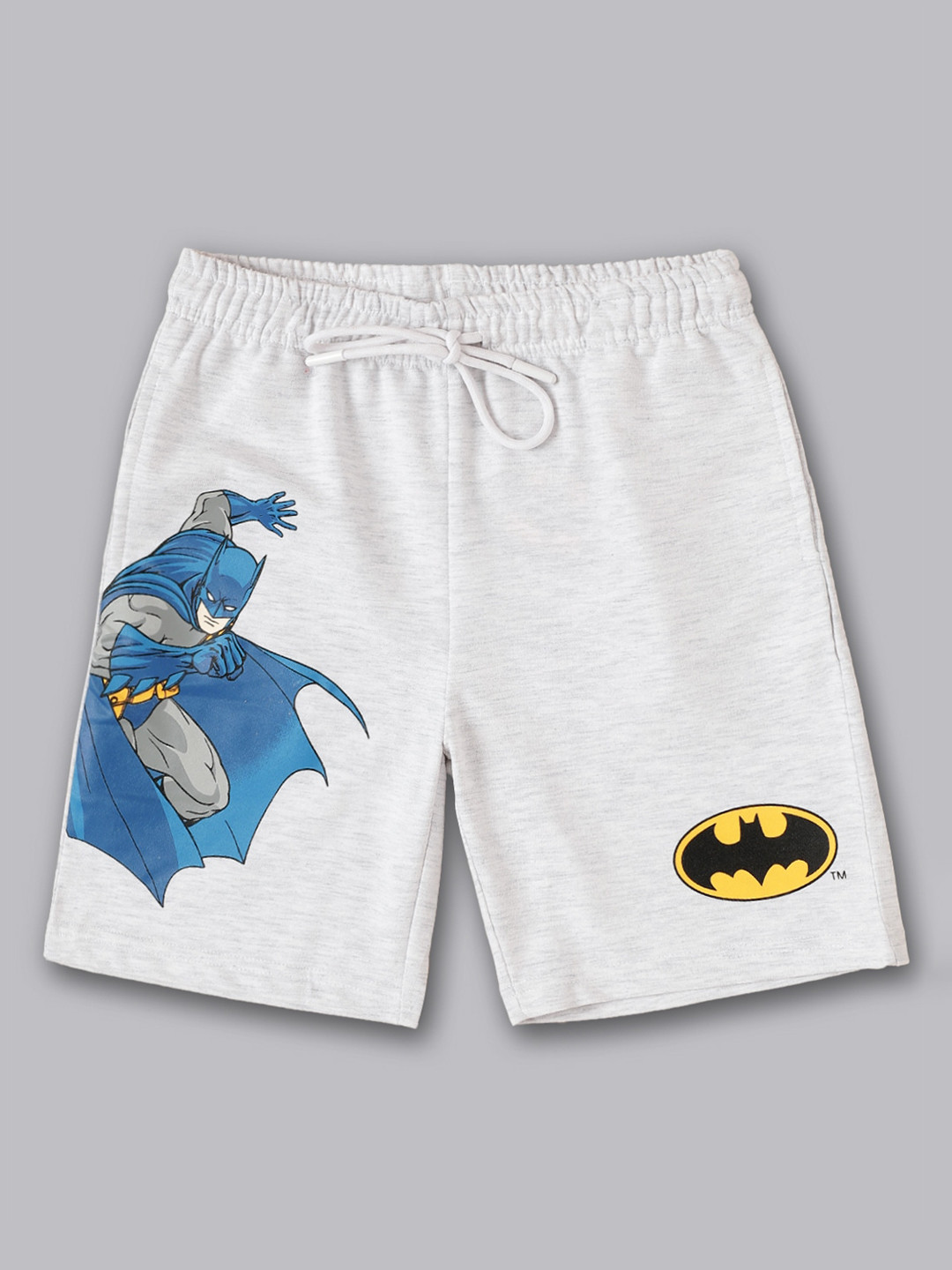 

Kids Ville Boys Batman Printed Mid-Rsie Shorts, Grey