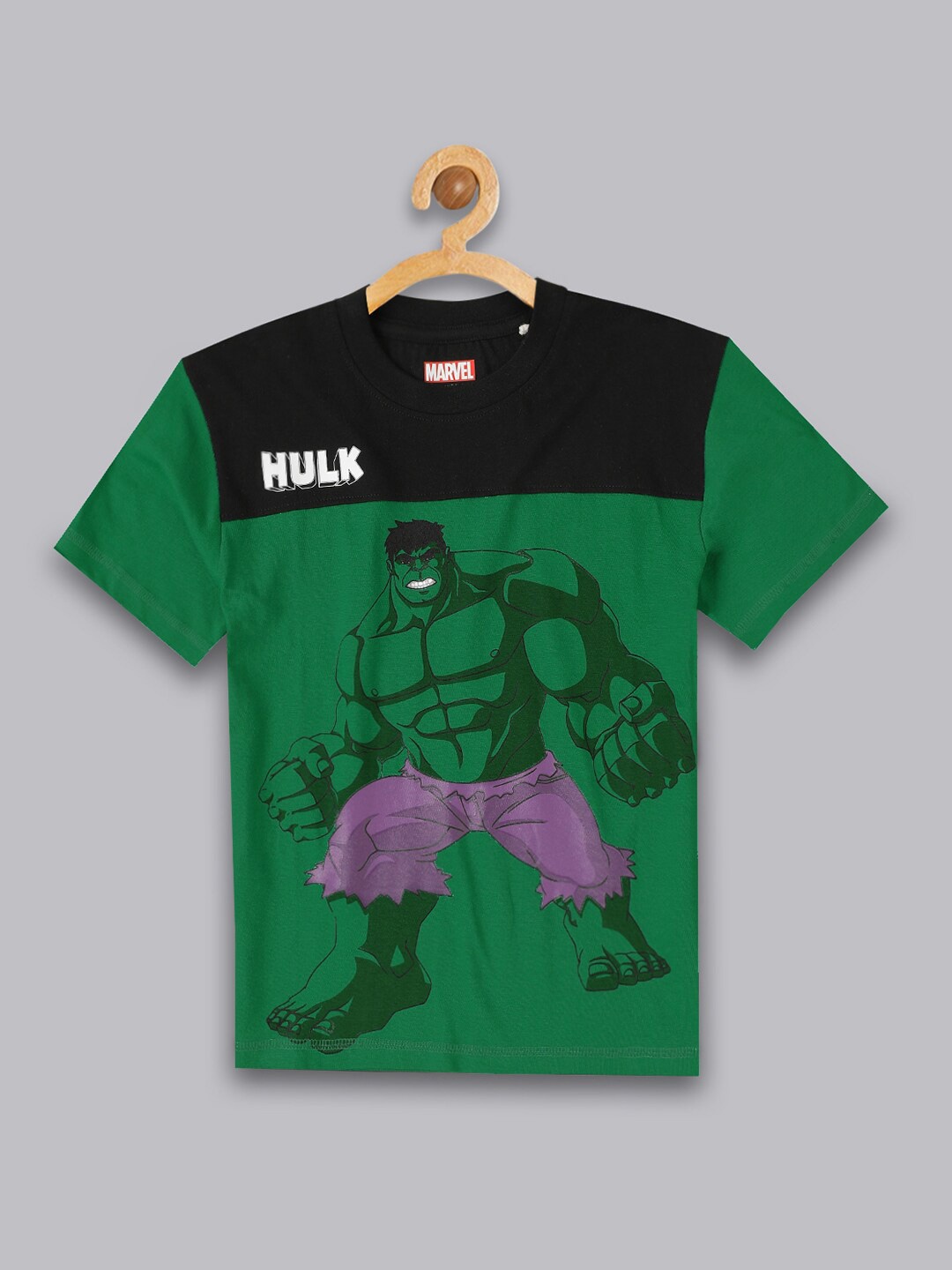 

Kids Ville Boys Hulk Printed Comfortable Pure Cotton T-Shirt, Green