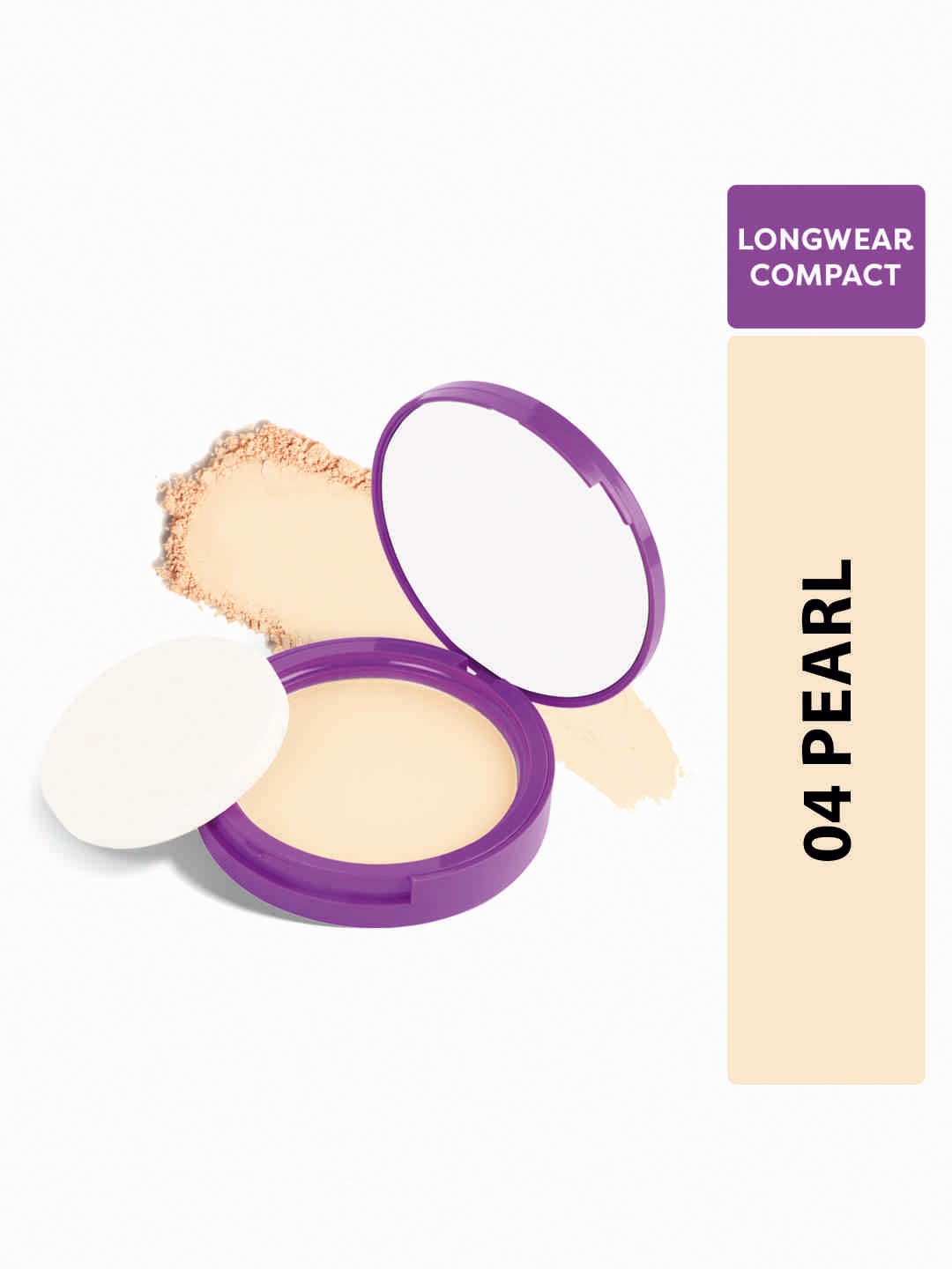 

SUGAR POP Longwear Compact with Vitamin E & UV Protection - 9g - Pearl 04, Cream