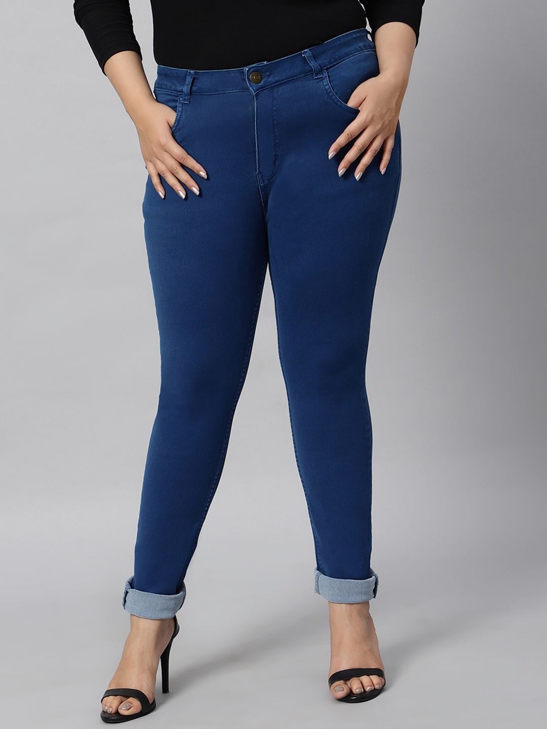 

ZUSH Women Mid-Rise Stretchable Cotton Jeans, Blue