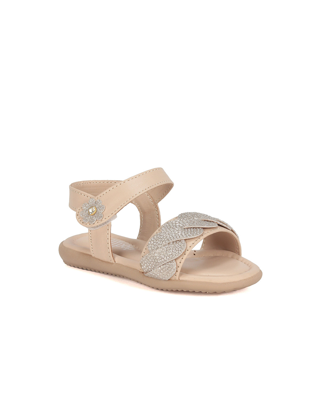 

Lil Lollipop Girls Embellished Open Toe Flats, Gold