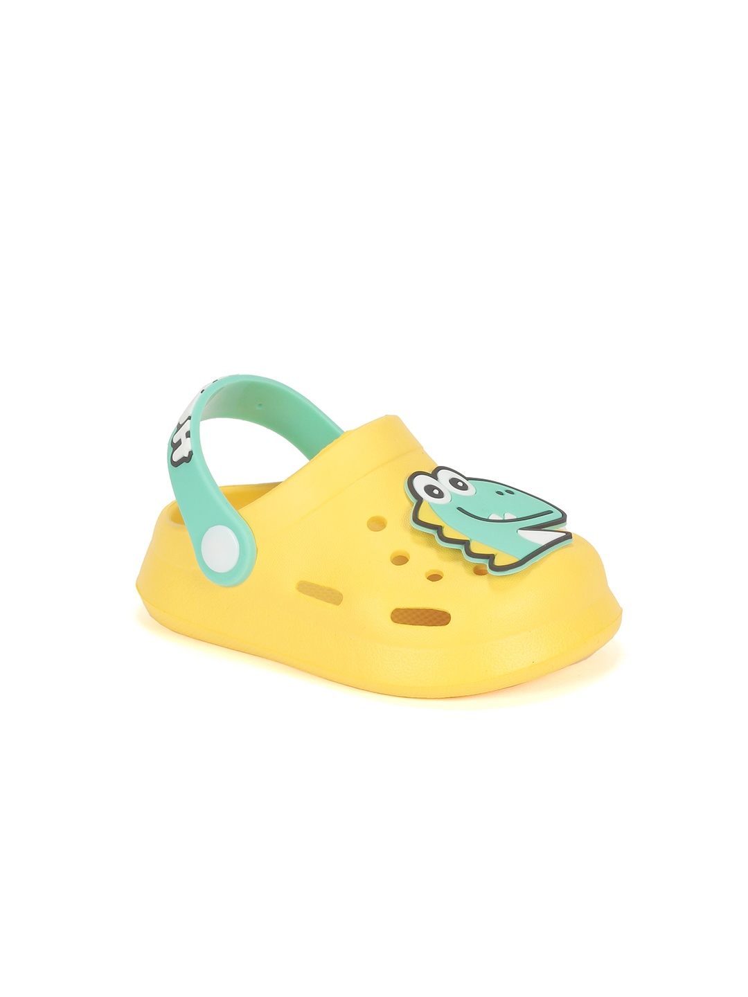 

Lil Lollipop Kids Dinosaur Applique Anti-Slip Clogs, Yellow