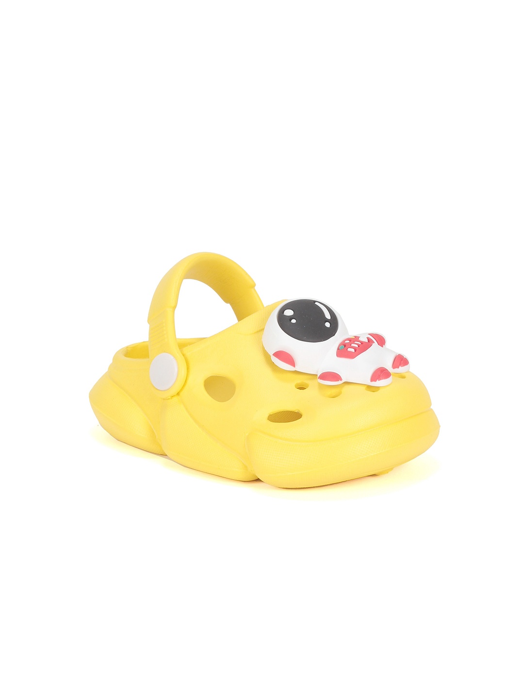 

Lil Lollipop Kids Space Man Astronaut Applique Anti-Slip Clogs, Yellow