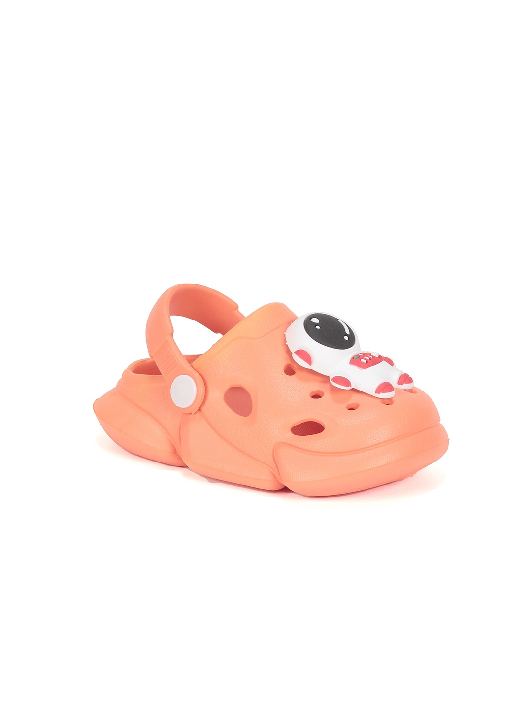 

Lil Lollipop Kids Astronaut Applique Rubber Anti-Slip Clogs, Orange