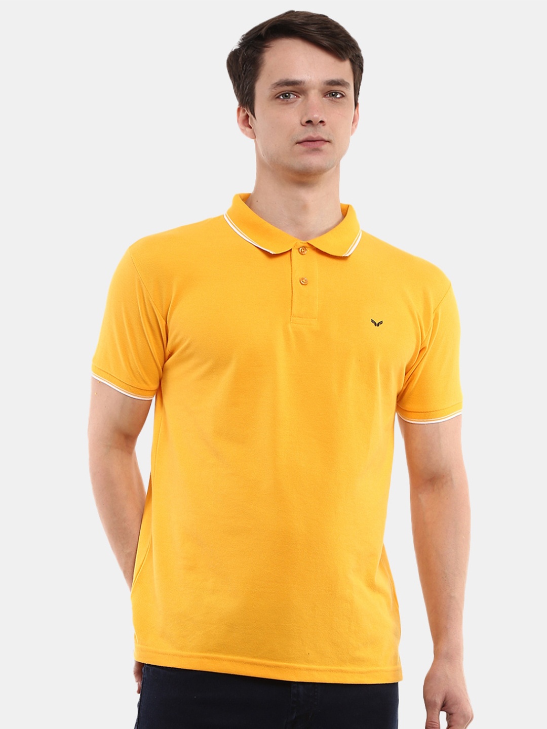 

V-Mart Polo Collar Short Sleeves Cotton T-shirt, Yellow