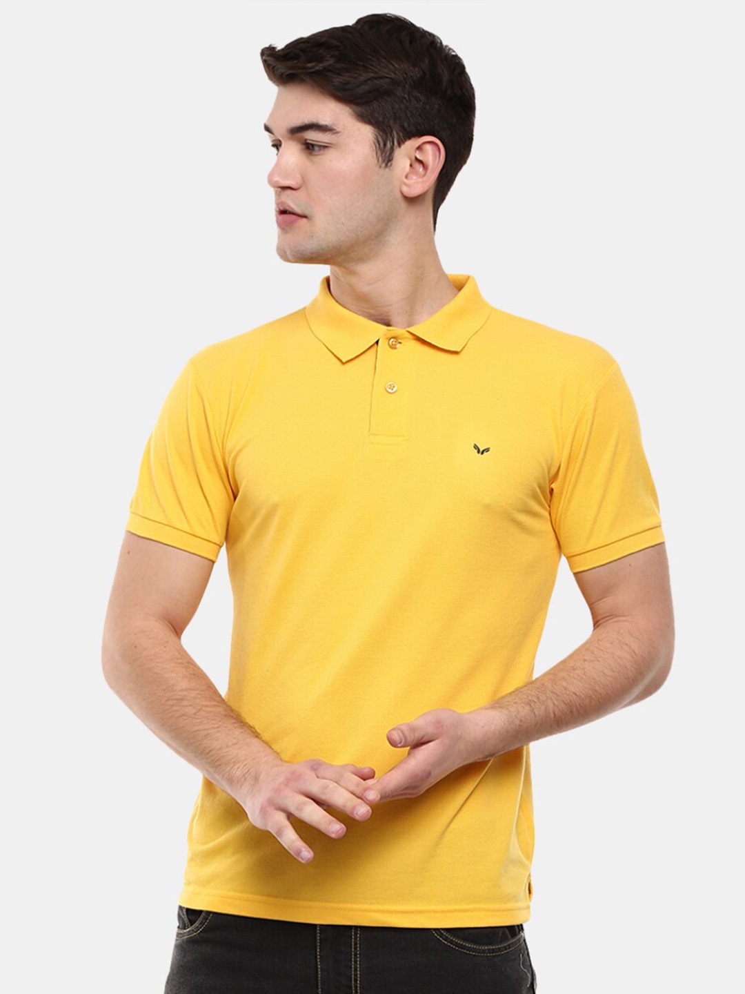 

V-Mart Polo Collar Short Sleeves Casual T-shirt, Yellow