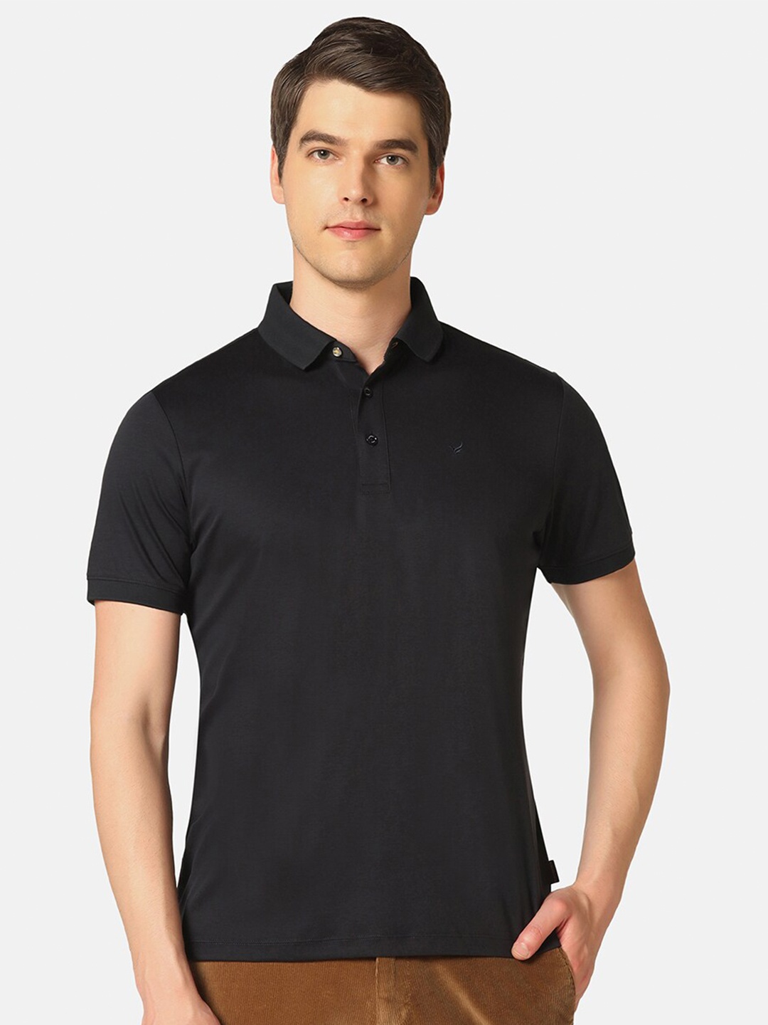 

Blackberrys Polo Collar Slim Fit Pure Cotton T-Shirt, Black