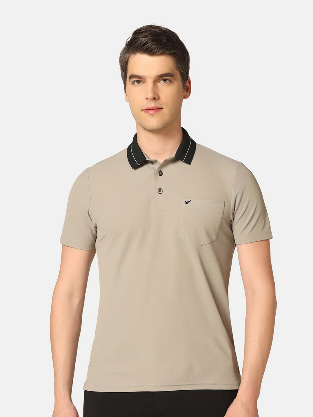 

Blackberrys Polo Collar Slim Fit T-shirt, Beige