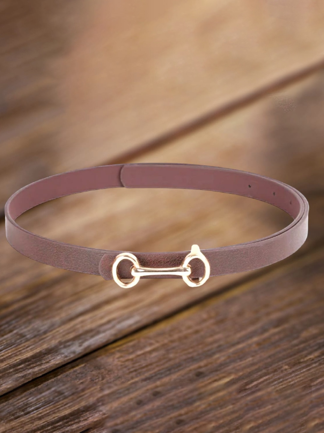

CRUSSET Women Textured Casual Belt, Brown