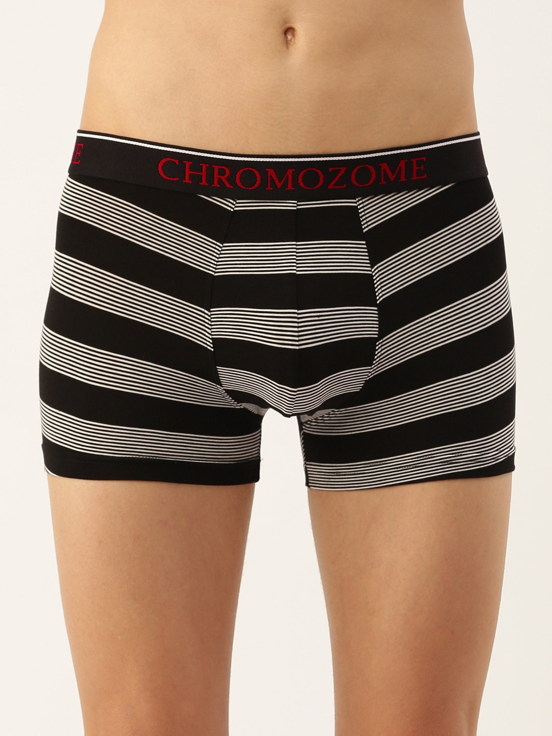

Chromozome Men Ultra-Premium Micro-Modal Striped Trunk 8902733643221, Black