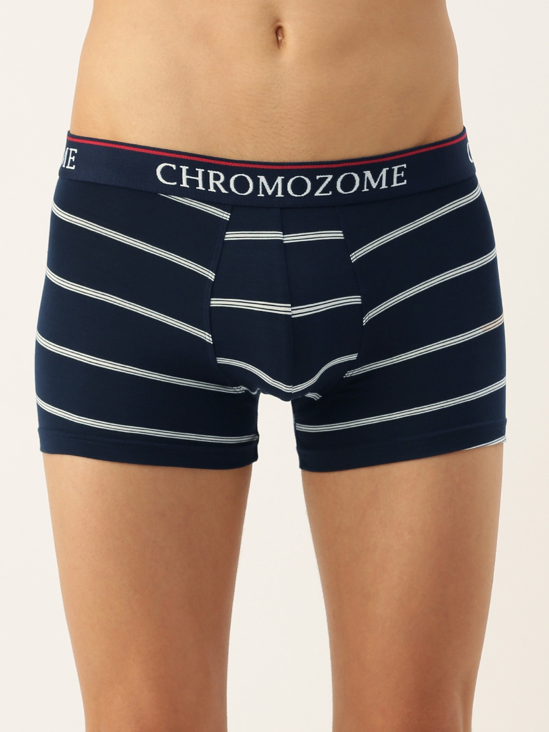 

Chromozome Men Ultra-Premium Micro-Modal Striped Trunk 8902733643269, White