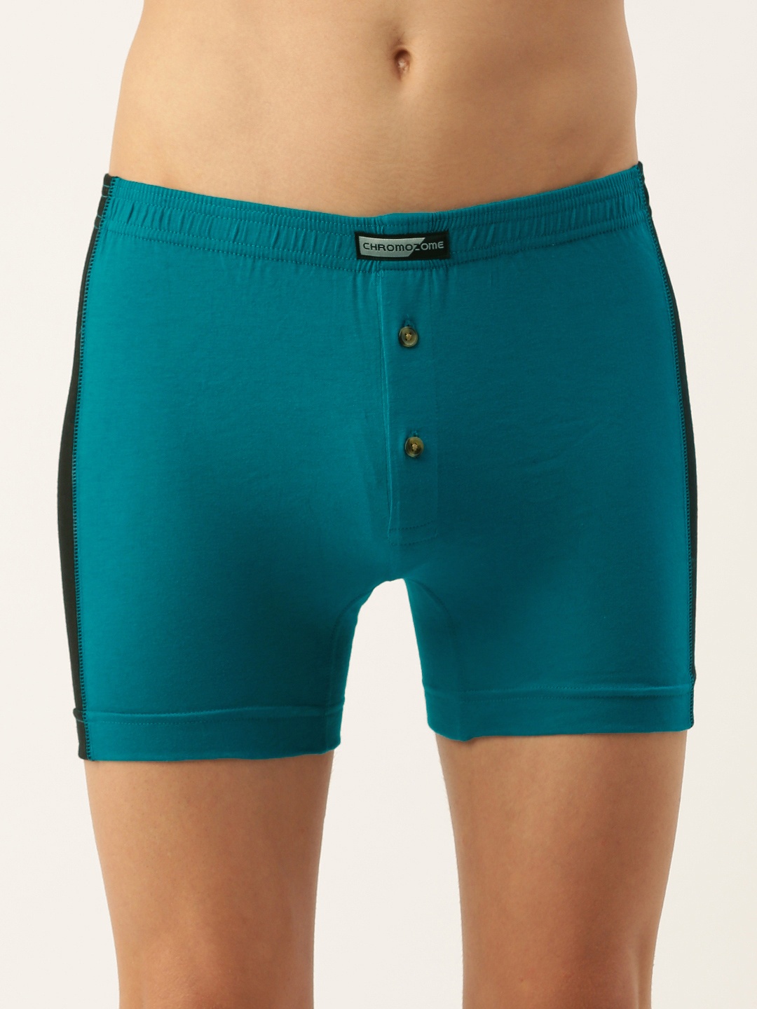 

Chromozome Men Colourblocked Pure Cotton Premium Trunk 8902733638944, Turquoise blue