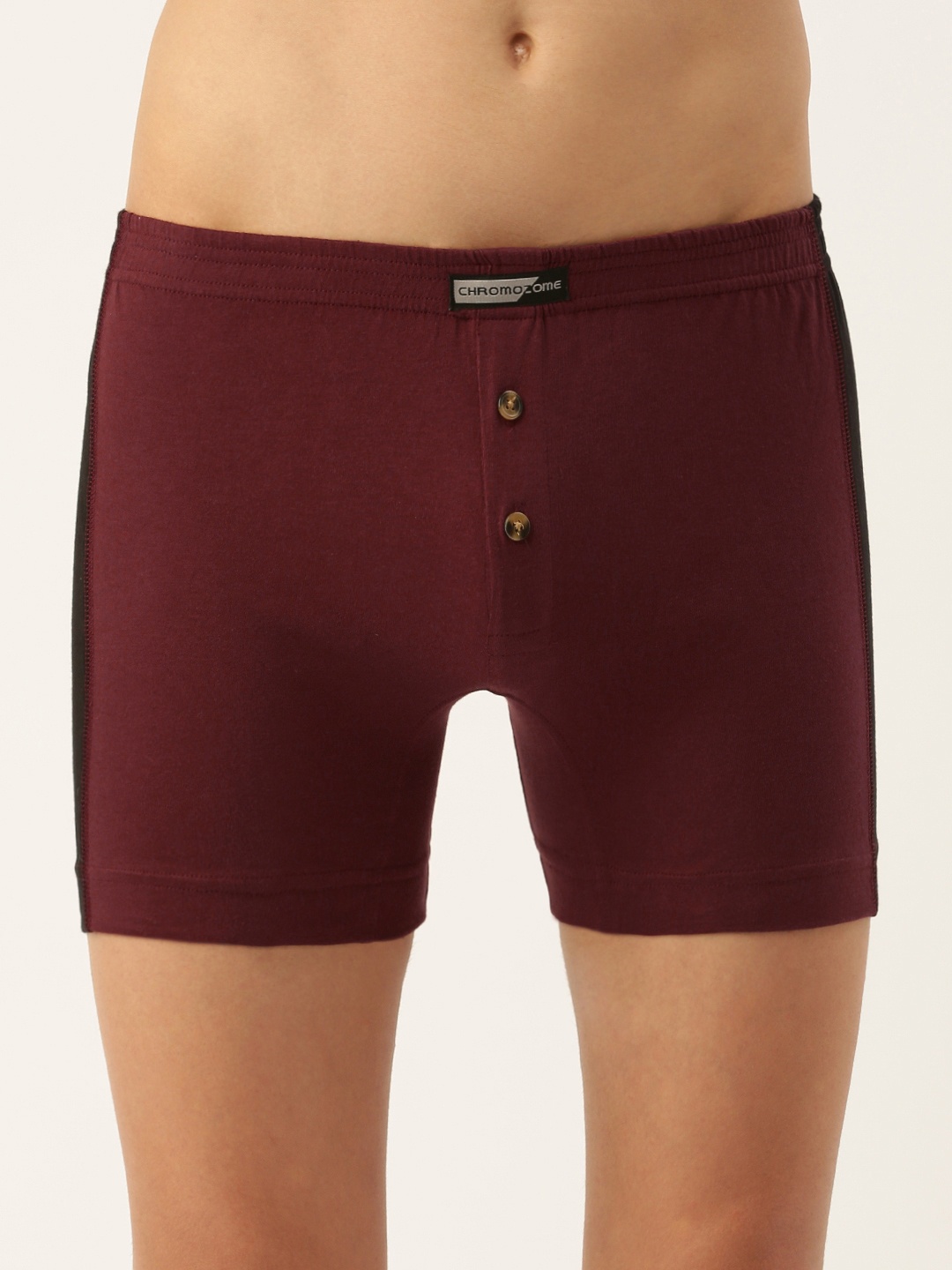 

Chromozome Men Colourblocked Pure Cotton Premium Trunk 8902733639064, Maroon