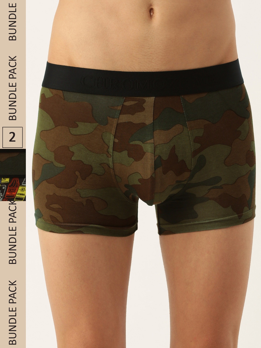 

Chromozome Men Pack of 2 Ultra-Premium Printed Trunks 8902733641623, Multi