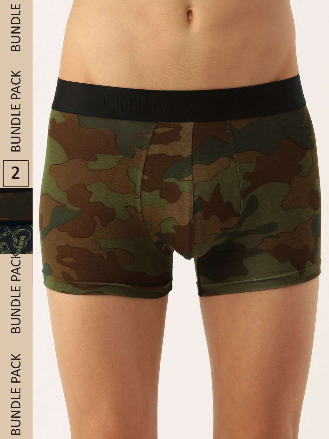 

Chromozome Men Pack of 2 Ultra-Premium Printed Trunks 8902733641661, Multi