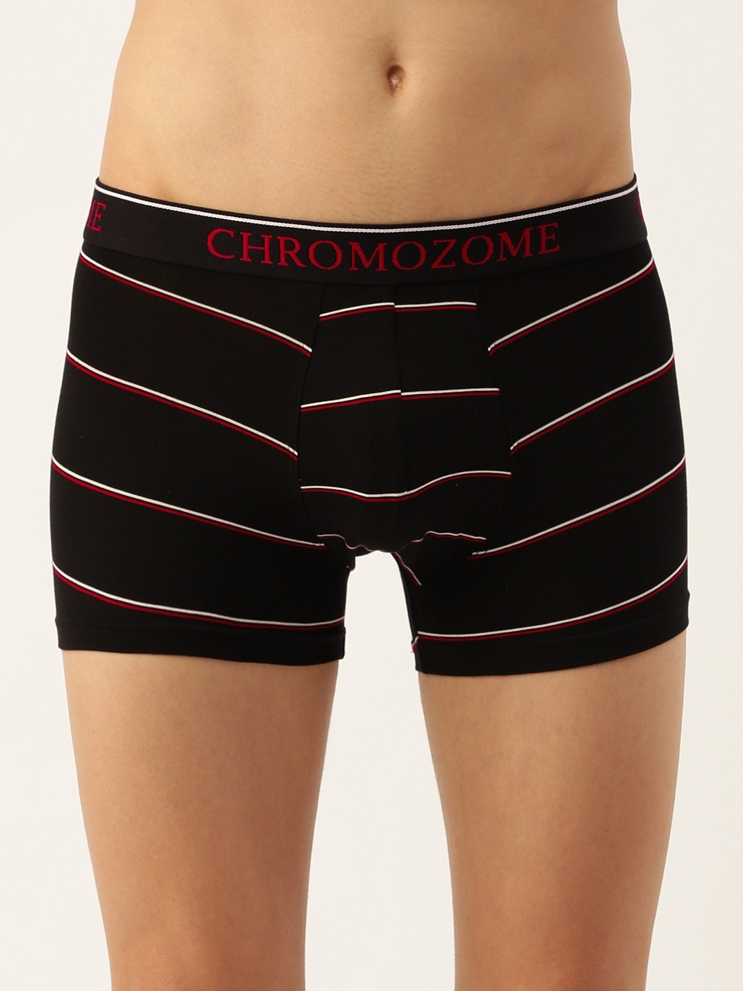 

Chromozome Men Ultra-Premium Micro-Modal Striped Trunk 8902733643184, Black