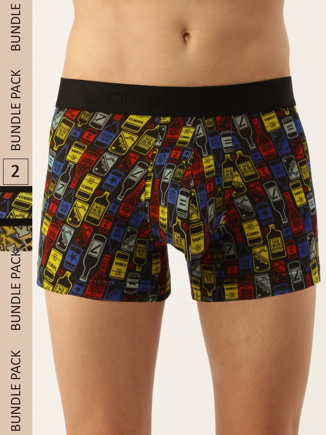 

Chromozome Men Pack of 2 Ultra-Premium Printed Trunks 8902733641548, Multi