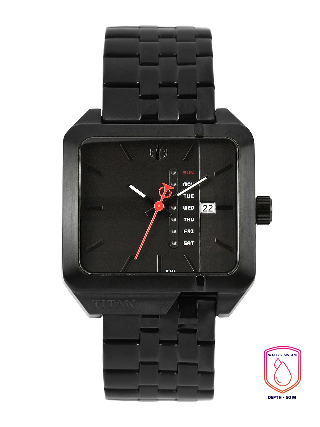

Titan Purple Men Black Analogue watch NL9469NM01